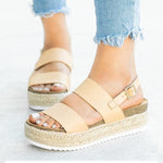 Platform Buckle Sandals