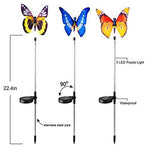 Solar Butterfly Stake Light, 3 Pack