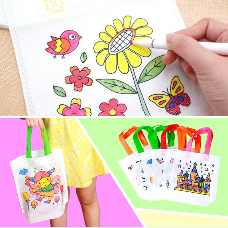 DIY Painting Non-Woven Bag for Children