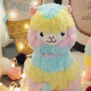 Stuffed Doll - Rainbow Alpaca