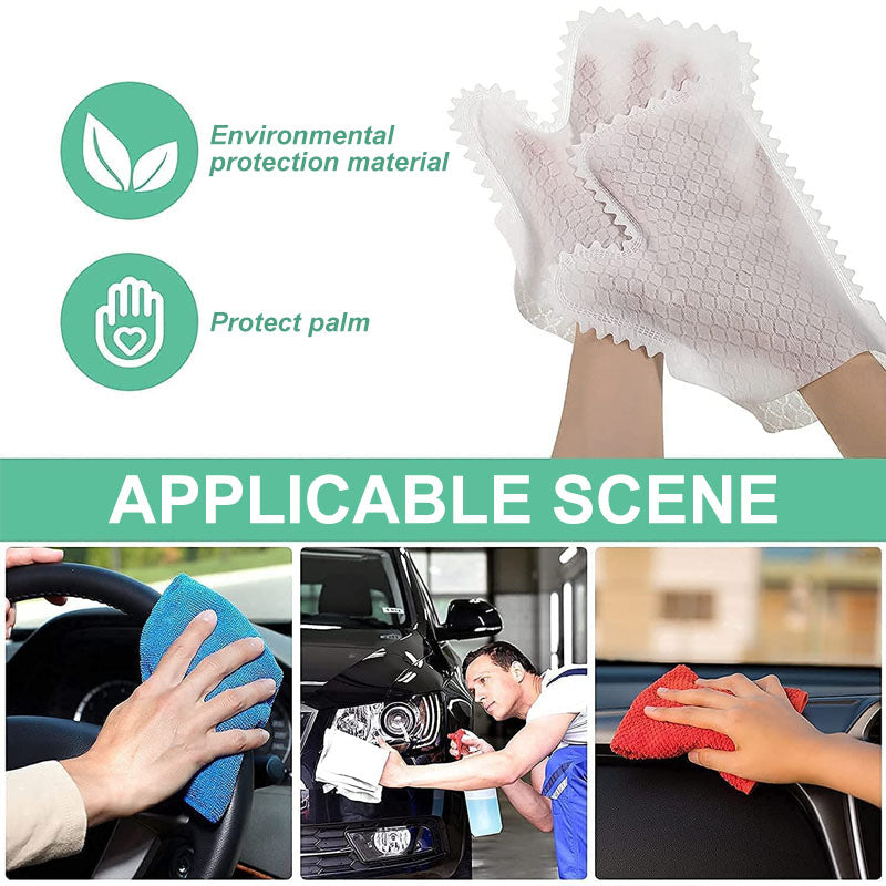 Fish Scale Cleaning Duster Gloves