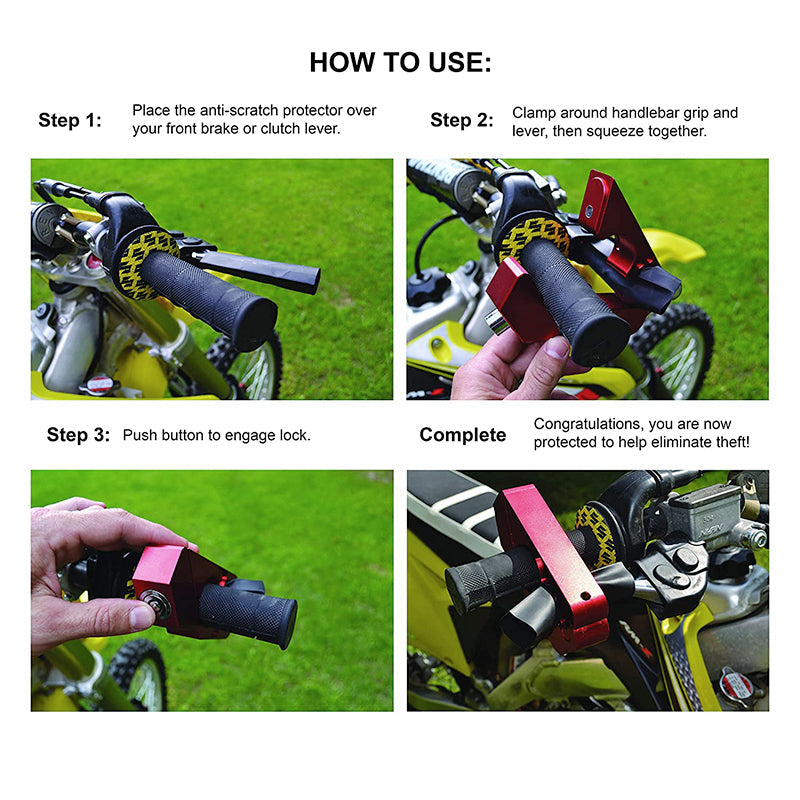 Aluminum alloy handlebar lock