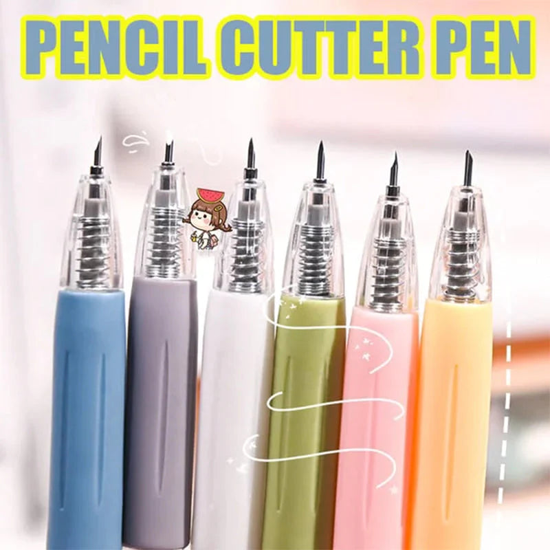 Cartoon Pattern Student Utility Knife Pen