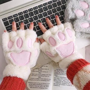 Paw Fingerless Gloves