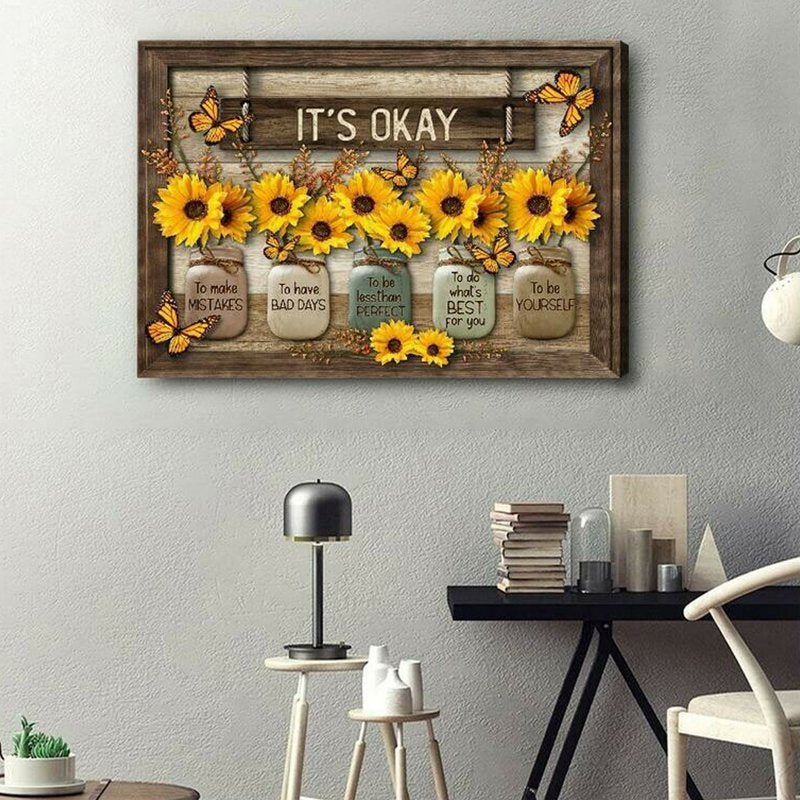 🌻Butterfly Sunflowers Wall Art🦋