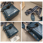 Wide Shoulder Strap Crossbody Bag