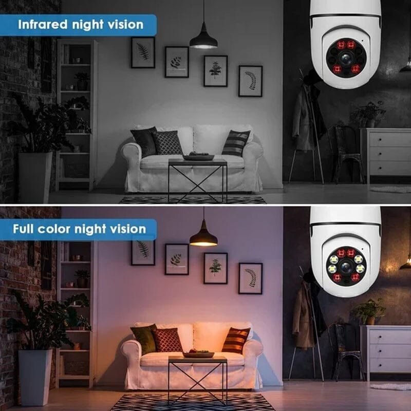 Wireless Wifi Light Bulb Camera Security Camera