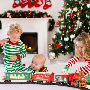 Christmas Electric Rail Car Train Toy