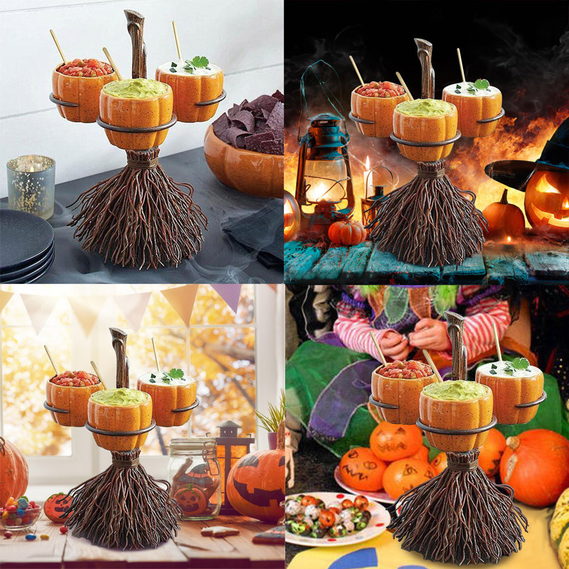 Halloween Pumpkin Snack Bowl Stand