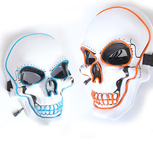 Halloween Mask LED Light Up Scary Skull Mask