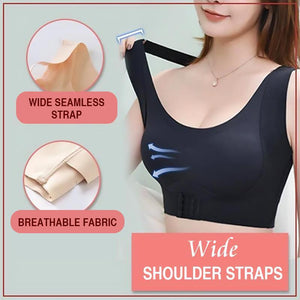 Seamless Front Buckle Support Bra