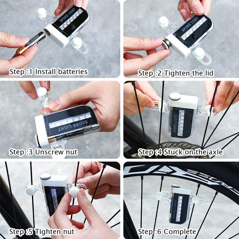 Bicycle waterproof warning light