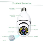 Wireless Wifi Light Bulb Camera Security Camera