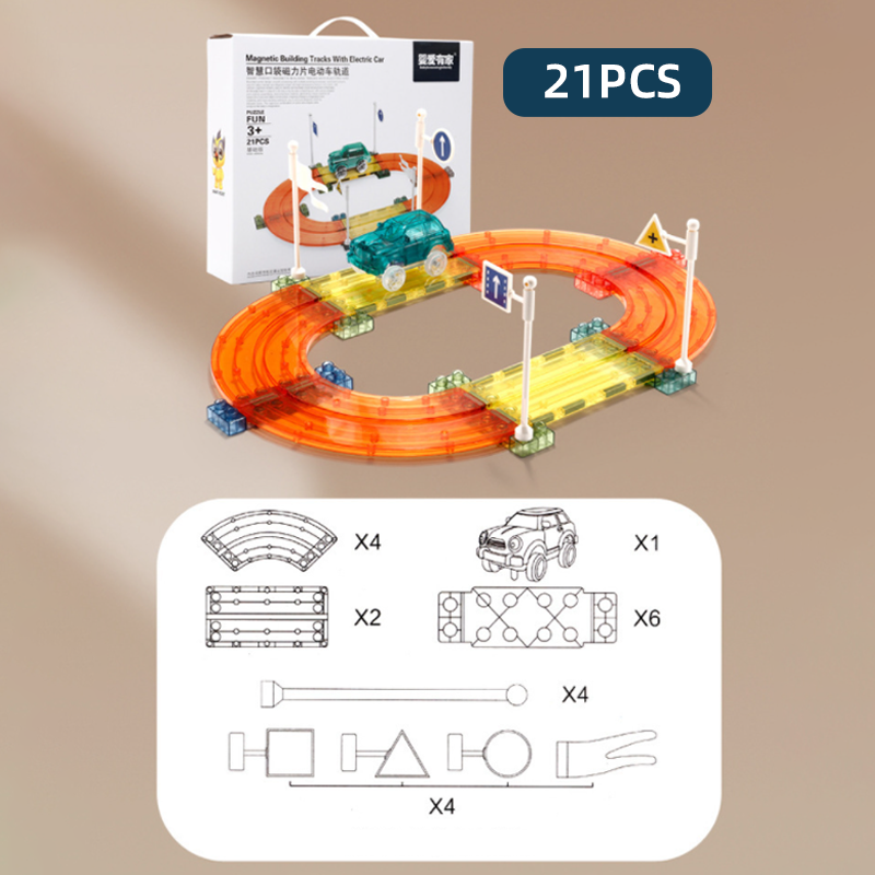 Magnetic Tracks Educational Toy Set