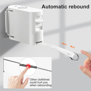 Punch-free Indoor Invisible Clothesline