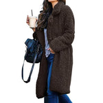 Long Fluffy Sherpa Coat Solid Teddy Bear Coats