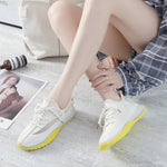 Net Surface Breathable Lace-Up Yeezy Sneakers