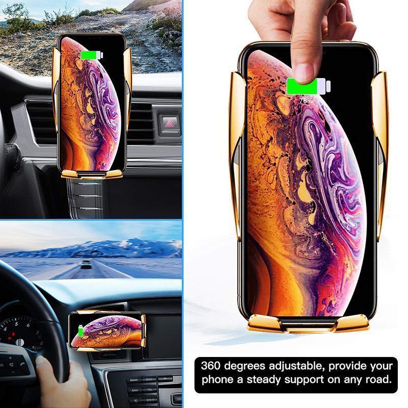 Wireless Automatic Sensor Car Phone Holder and Charger