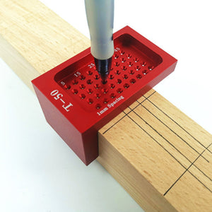 50-Hole Positioning T-type Ruler