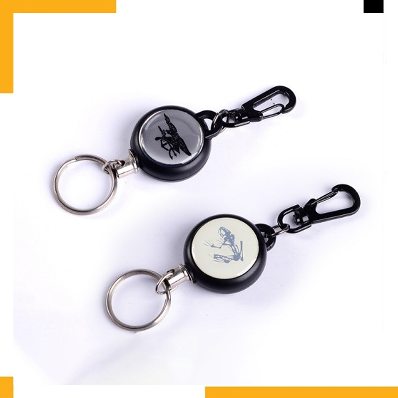 High Resilience Telescopic Rope Key Ring