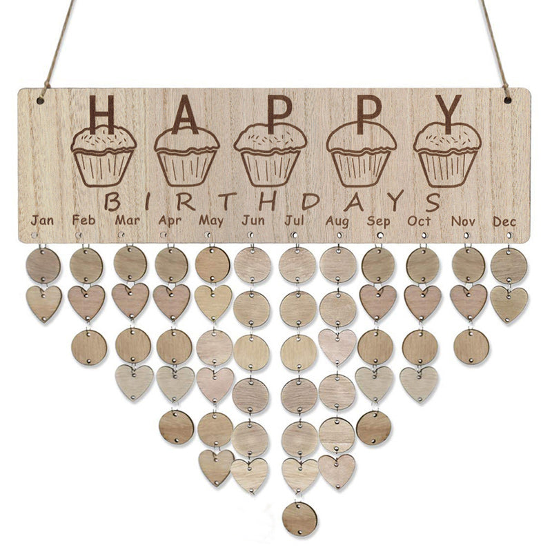 Wooden Calendar Board