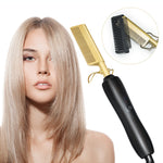 Heating Straight Curling Hair Comb