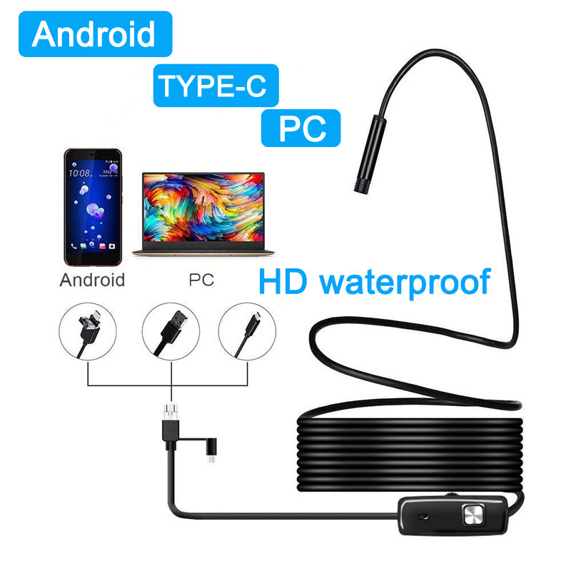 Android Endoscope Flexible and Waterproof Camera