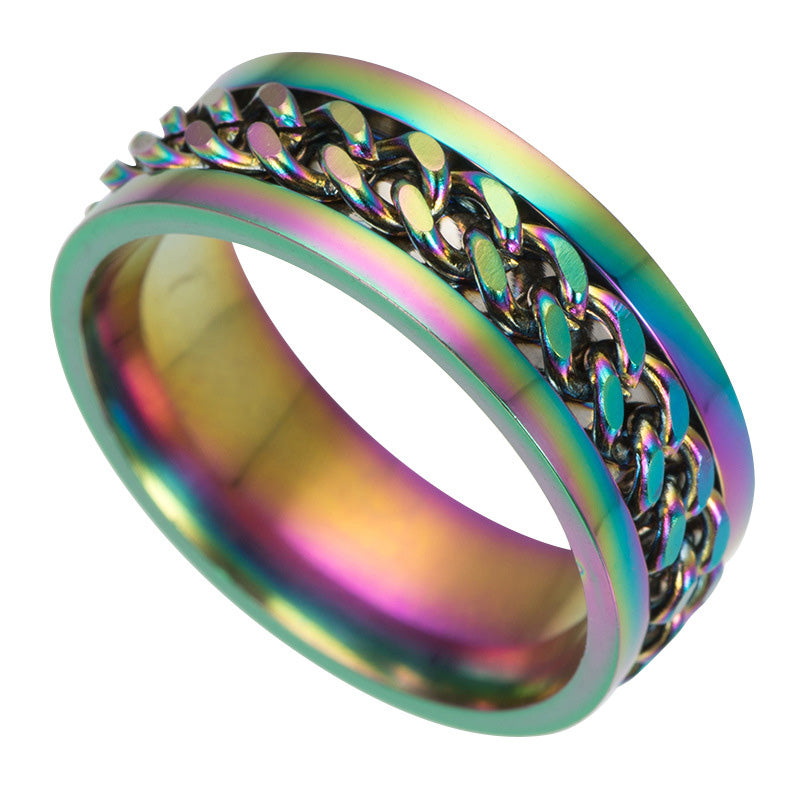 Titanium Steel Rotatable Chain Ring