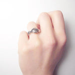 Jewelry inlaid 2-in-1 index finger ring