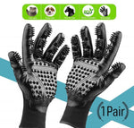 Pet Grooming Gloves For Cats, Dogs & Horses - ( 1 pair )