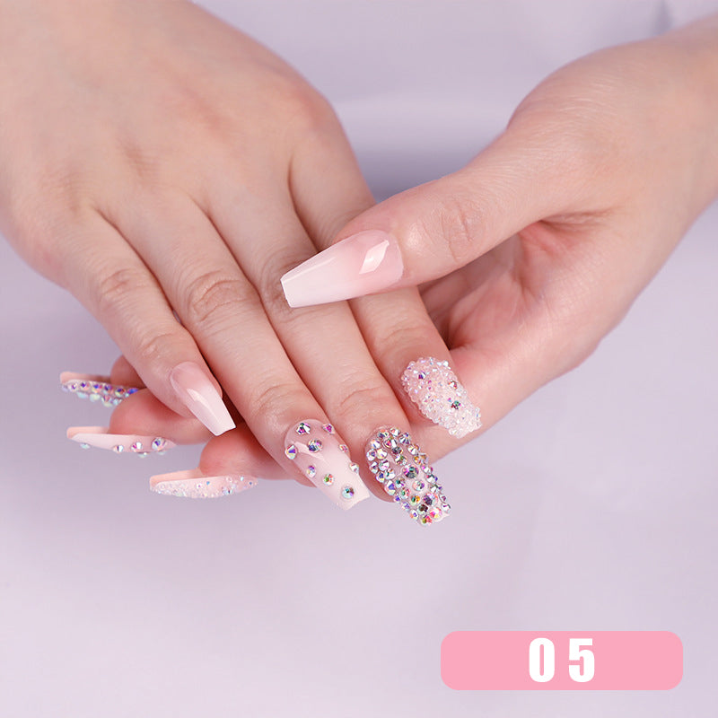 Shiny Rhinestone Nail Patch (24PCS)