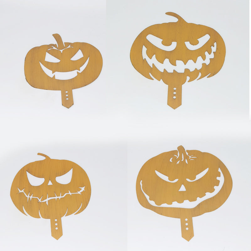 Metal Halloween Pumpkin Decoration