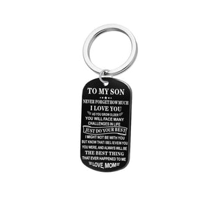 To My Son- Keychain or Necklace