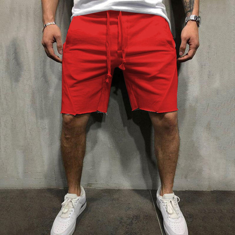 Men Loose Elastic Waist Shorts