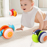 Cute Push Pull String Snail Toy For Toddler Kids Boys Girls