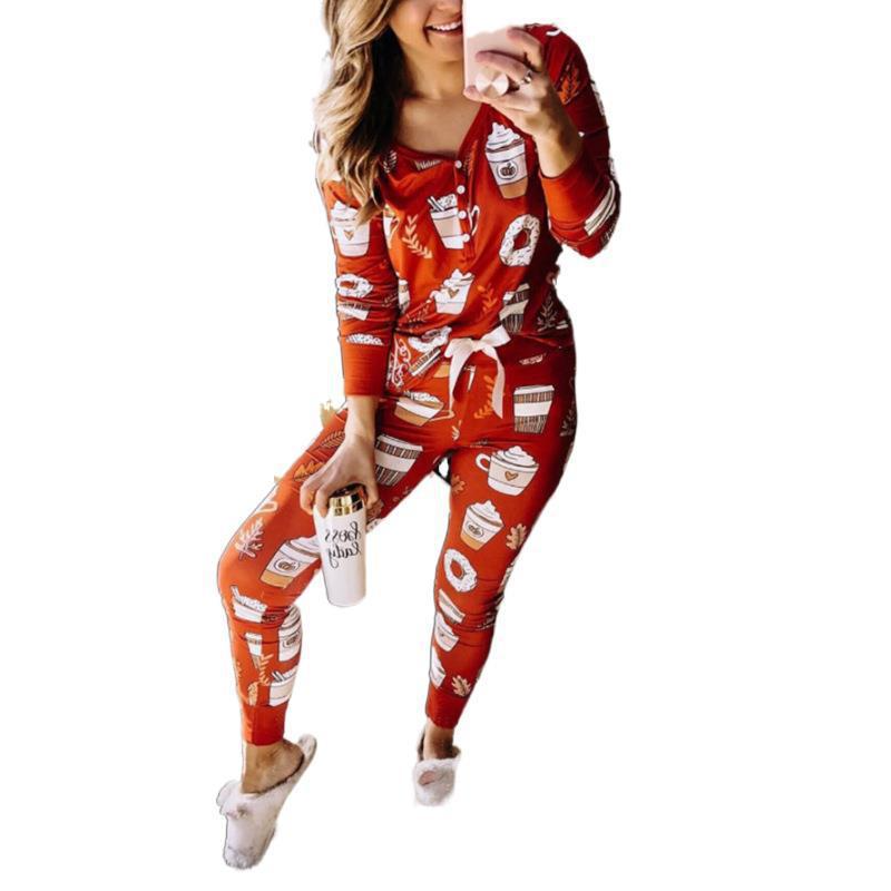 Monogram Happy Fall Pajama Set