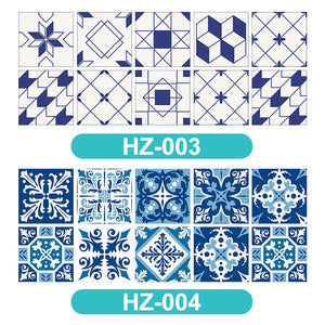 3D VISUAL ART GEOMETRIC TILE DECALS