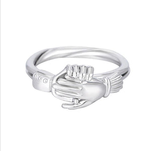 Jewelry inlaid 2-in-1 index finger ring