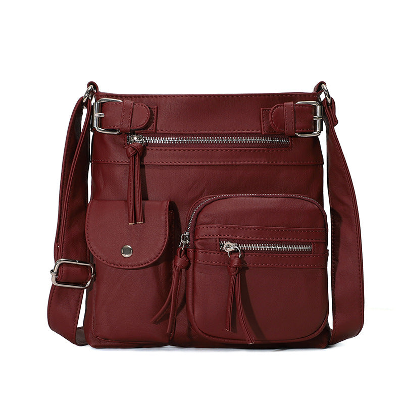 [PRE-SALE 7 DAYS] Multi-Pocket Soft PU Crossbody Bag