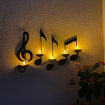 🔥Black Music Note Wall Sconce💡