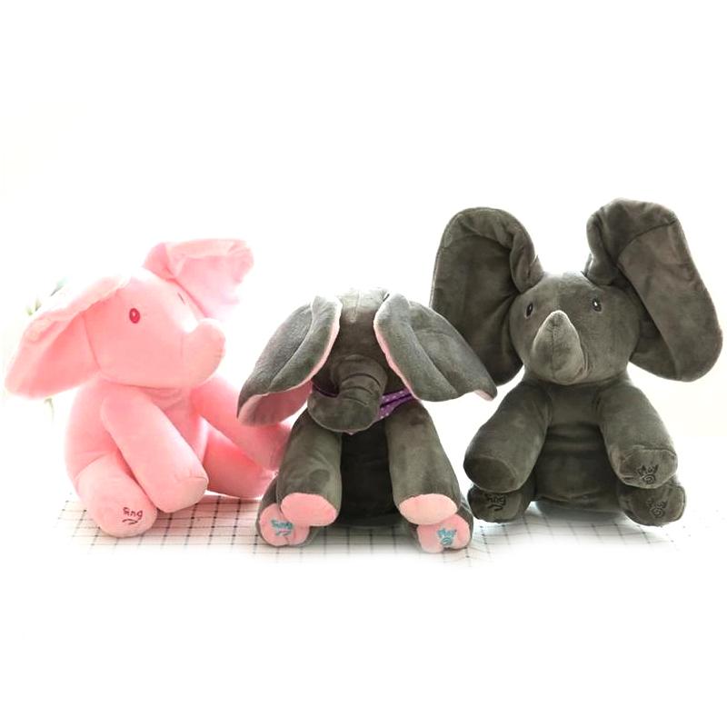 Music Plush Elephant, Hide-and-seek game Electric Toy
