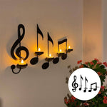 🔥Black Music Note Wall Sconce💡