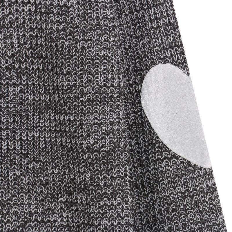 Women Casual Heart Long Sleeve Jumper Knitted Sweater