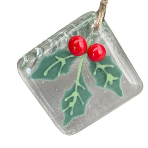 Fused Glass Christmas Tree Decoration