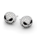 Jack Skull Metal Skull Earrings