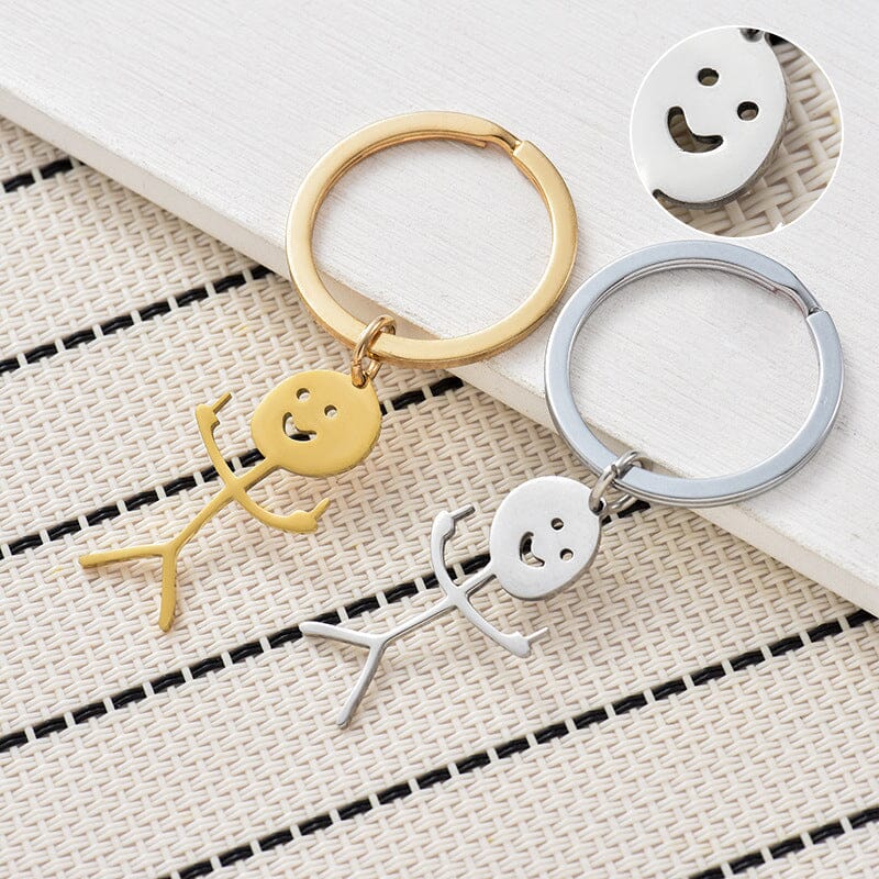 🤣Funny stick figure keychain🔑